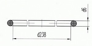 Кольцо уплотнительное Д131.00.31  (Д100-01-031А)